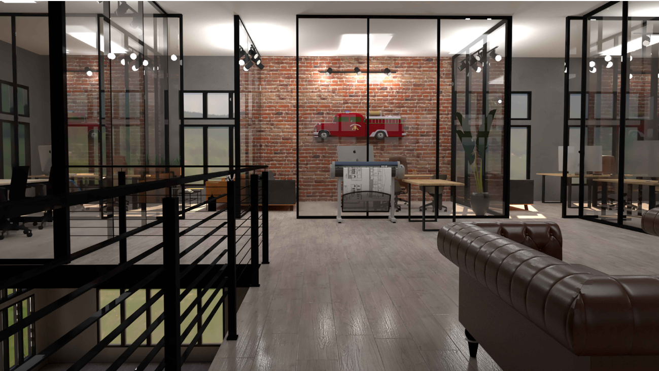 render of a corporate building